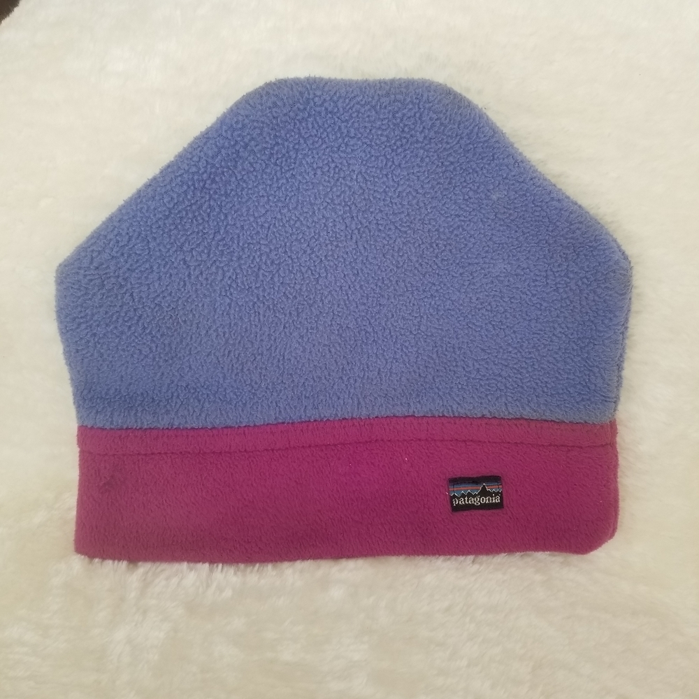VINTAGE Patagonia Synchilla Fleece Winter Beanie Hat Periwinkle